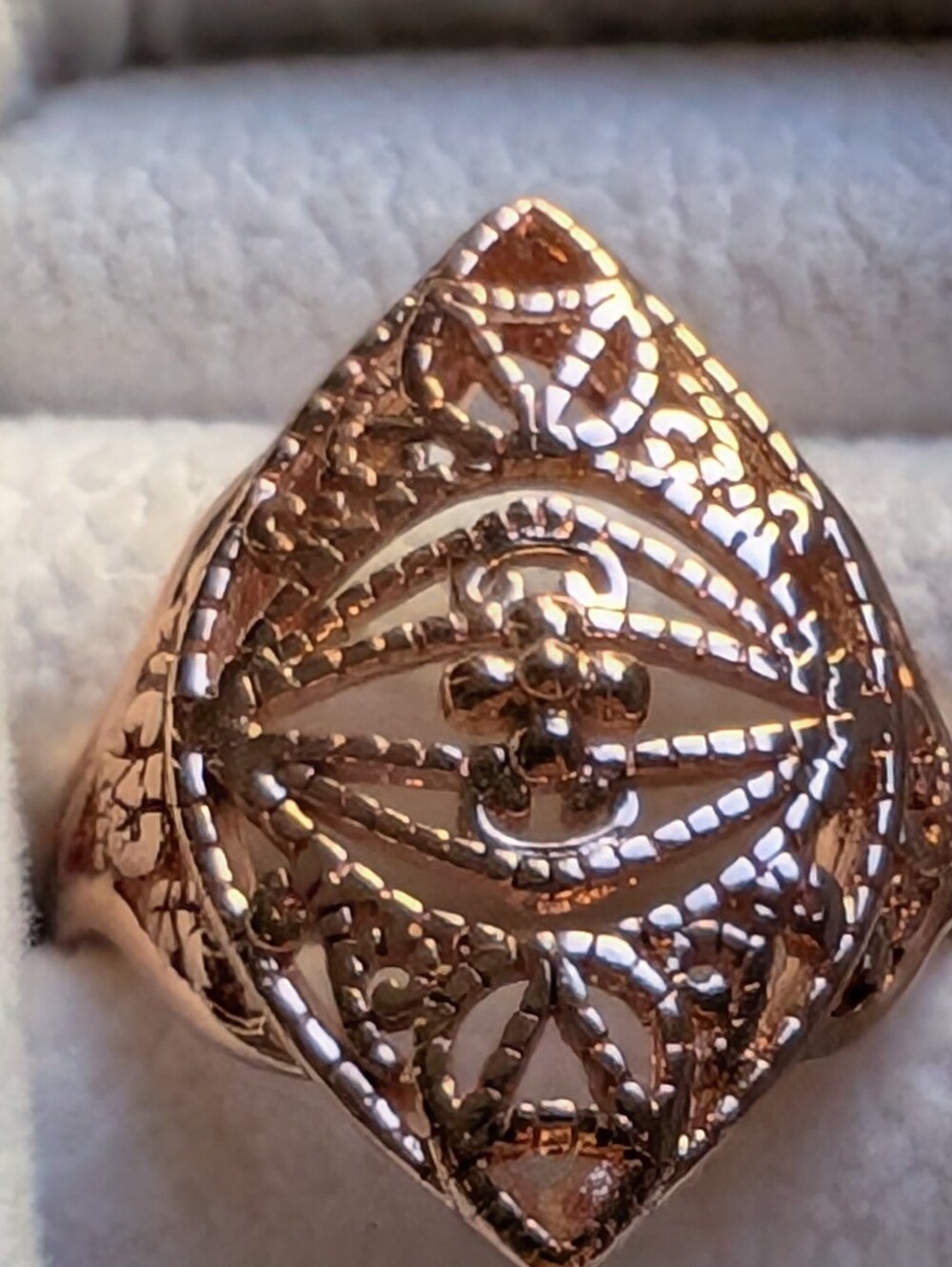 Copper Filigree Ring - Picture 3 of 3